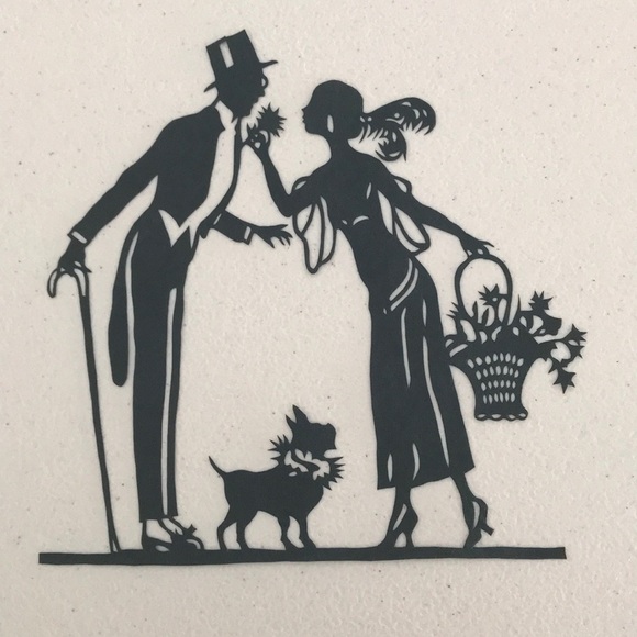💖 Handmade PaperCut Silhouette Scherenschn… - Picture 1 of 7